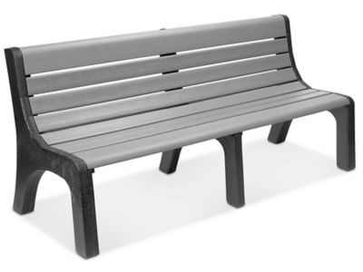 Outdoor discount bench grey