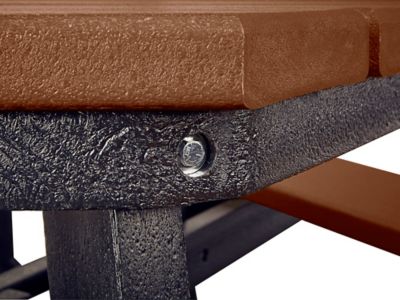 ADA Hex Recycled Plastic Picnic Table - 46