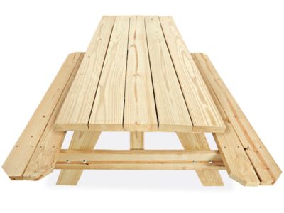 Deluxe A-Frame Wooden Picnic Table 8' H-6577 Uline