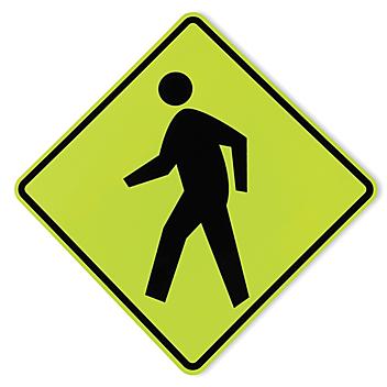 Pedestrian Crossing Sign - 30 x 30" H-6584