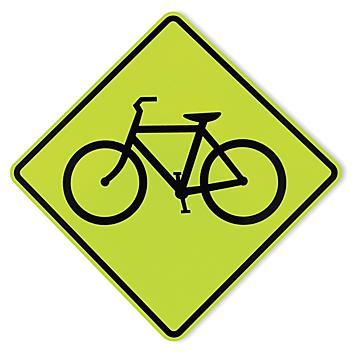 Bicycle Crossing Sign - 30 x 30" H-6586