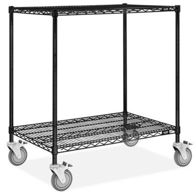 Black Wire Utility Cart 36 x 24 x 40" H6604 Uline