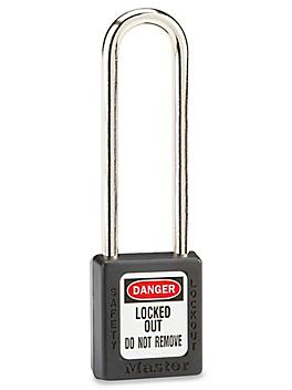 Master Lock&reg; Lockout Padlock - Keyed Different, 3" Shackle, Black H-6606BL