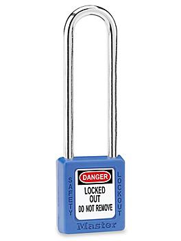 Master Lock&reg; Lockout Padlock - Keyed Different, 3" Shackle, Blue H-6606BLU