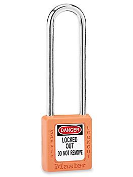 Master Lock&reg; Lockout Padlock - Keyed Different, 3" Shackle, Orange H-6606O