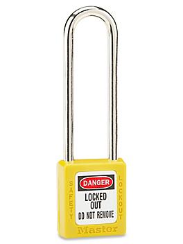 Master Lock&reg; Lockout Padlock - Keyed Different, 3" Shackle, Yellow H-6606Y