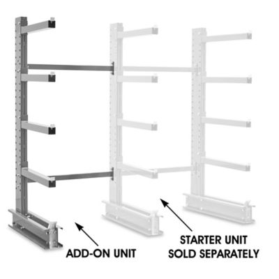 Add-On Unit for Single Sided Cantilever Rack, 52 x 49 x 96" H-6642-ADD