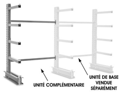 Add-On Unit for Single Sided Cantilever Rack, 76 x 49 x 96" H-6643-ADD