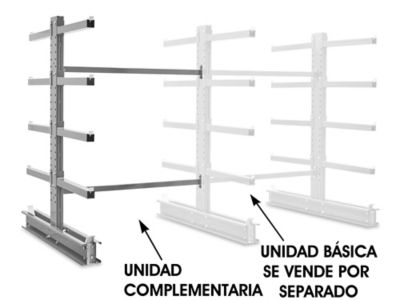 Unidad Complementaria para Rack Cantilever de Dos Lados, 76 x 82 x 96" H-6645-ADD