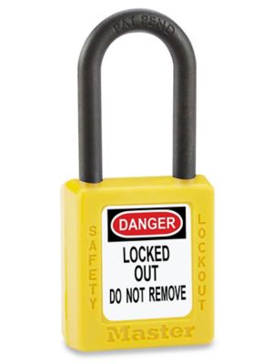 Dielectric Lockout Padlock - Keyed Different, Yellow H-6652Y