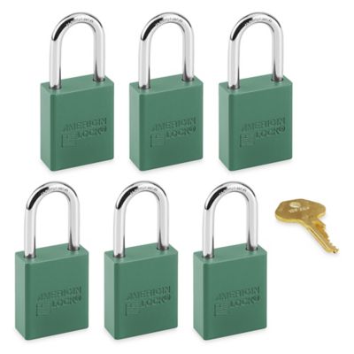 Aluminum Safety Lockout Padlocks - Keyed Alike Sets, Unique Quantity and  Color, Brady