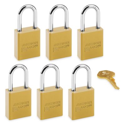 Aluminum Lockout Padlocks - Keyed Alike, Blue H-6698BLU - Uline