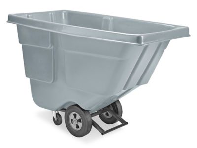 Uline Utility Cart with Pneumatic Wheels - 45 x 25 x 37, Gray H