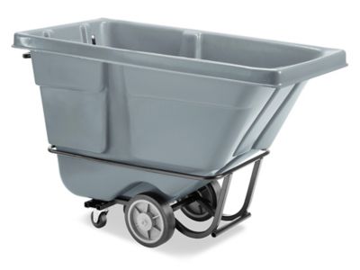 Uline Heavy Duty Tilt Truck 1/2 Cubic Yard, Gray H6714GR Uline