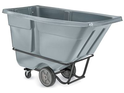 Uline Heavy Duty Tilt Truck - 1 Cubic Yard, Gray H-6715GR