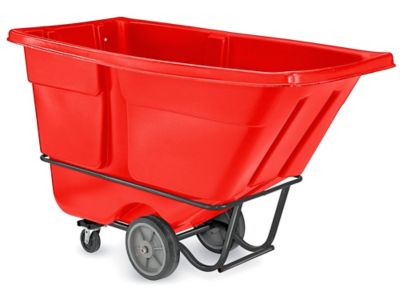 Uline Heavy Duty Tilt Truck - 1 Cubic Yard, Red H-6715R