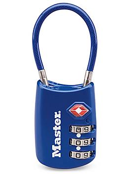 Flexible Lock - Combination, 1 1/2" Shackle, Blue H-6720BLU