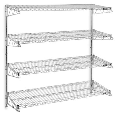 EM #H1A Wall Hook Rack, Aluminum Shelf Tubes