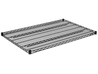 Tablettes supplémentaires en fil de métal – 48 x 30 po, noir