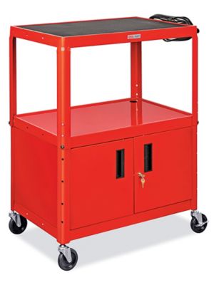 AV Cart - 34 x 20", Red H-6747R
