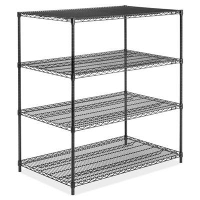 Black Wire Shelving Unit - 48 x 30 x 54" H-6748-54