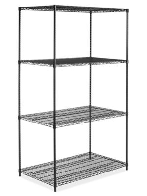 Black Wire Shelving Unit - 48 x 30 x 86" H-6748-86
