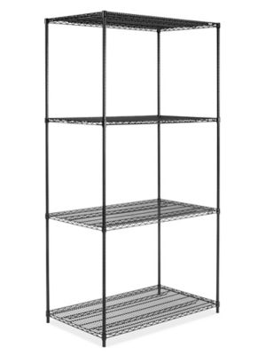 Black Wire Shelving Unit - 48 x 30 x 96" H-6748-96