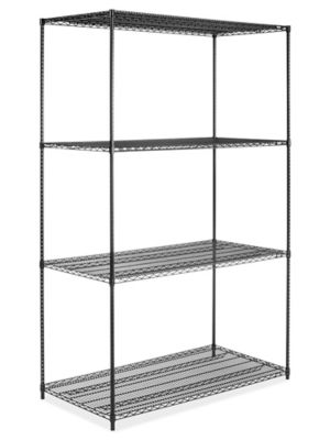 Black Wire Shelving Unit - 60 x 30 x 96" H-6749-96