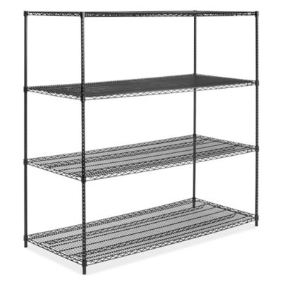 Black Wire Shelving Unit - 72 x 30 x 72" H-6750-72