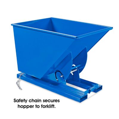 Industrial Steel Dumping Hopper - 1 Cubic Yard H-6755