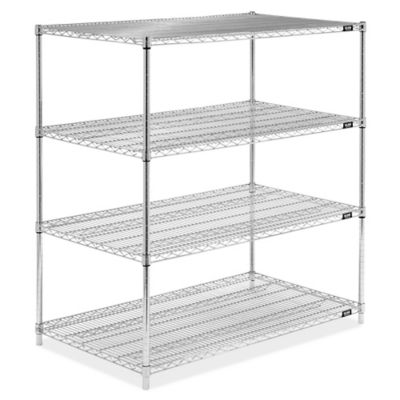 Chrome Wire Shelving Unit - 48 x 30 x 54" H-6760-54