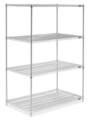 Chrome Wire Shelving Unit - 48 x 30 x 72" H-6760-72