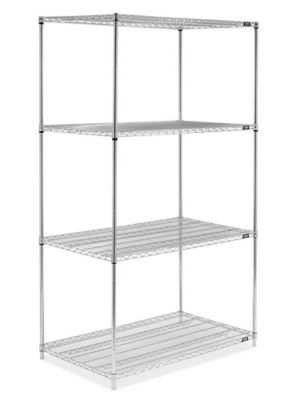 Chrome Wire Shelving Unit - 48 x 30 x 86" H-6760-86