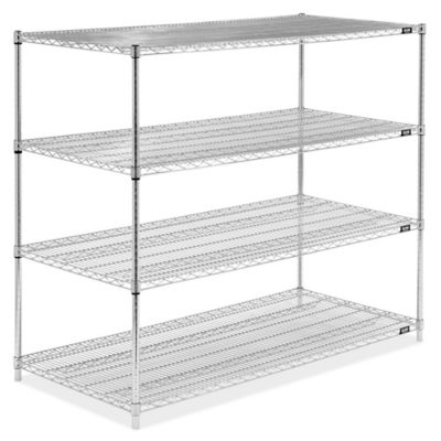 Chrome Wire Shelving Unit - 60 x 30 x 54 H-6761-54 - Uline