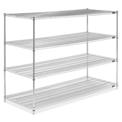 Chrome Wire Shelf Storage Metal Boltless Rack-HEDA