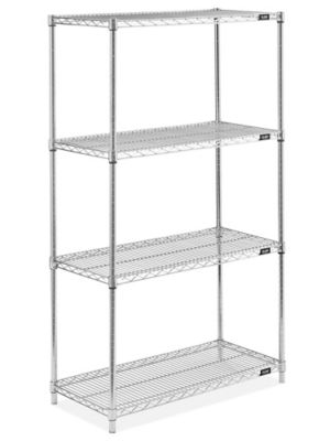 Epoxy Wire Shelving Unit - 36 x 18 x 63", Zinc H-6763Z