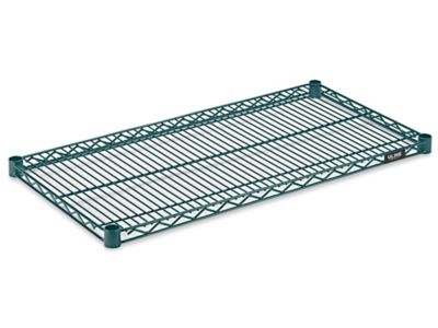 Tablettes supplémentaires en fil de métal époxy – 36 x 18 po, vert