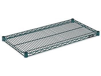 Additional Epoxy Wire Shelves - 36 x 18", Green H-6776G
