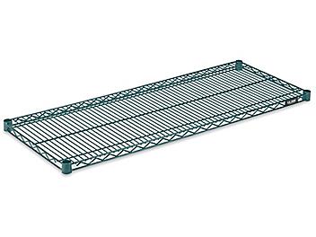 Additional Epoxy Wire Shelves - 48 x 18", Green H-6777G