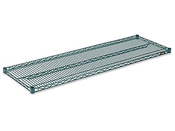 Additional Epoxy Wire Shelves - 60 x 18", Green H-6778G