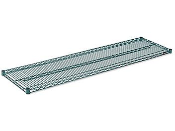 Additional Epoxy Wire Shelves - 72 x 18", Green H-6779G