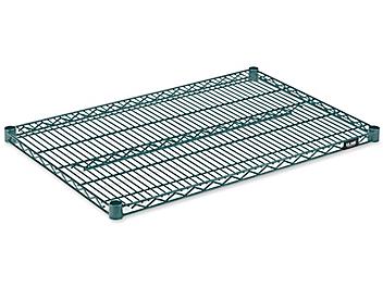 Additional Epoxy Wire Shelves - 36 x 24", Green H-6780G
