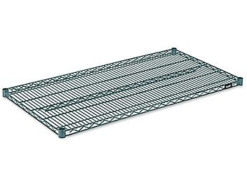 Additional Epoxy Wire Shelves - 48 x 24", Green H-6781G