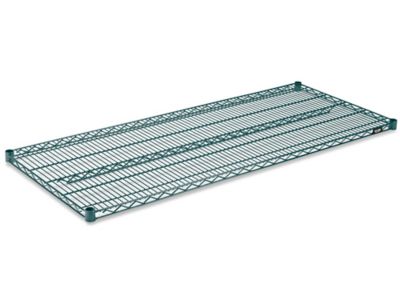 Tablettes supplémentaires en fil de métal époxy – 60 x 24 po, vert
