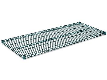 Additional Epoxy Wire Shelves - 60 x 24", Green H-6782G