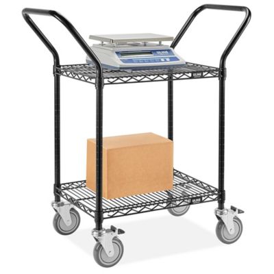 Black Heavy-Duty Wire Cart - 36 x 18 x 41" H-6785