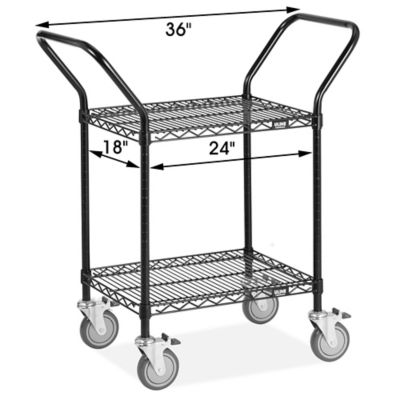 Offex OF-LICWT2918 - Large Steel Wire Tub Cart - 3 Shelves, 1 unit - Harris  Teeter