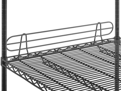 Wire Shelf Ledge 30 x 4", Black H6791BL Uline