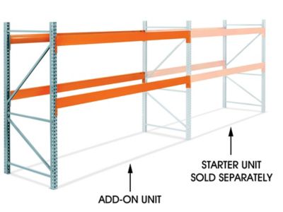 Add-On Unit for Pallet Rack - 144 x 48 x 96" H-6806-ADD