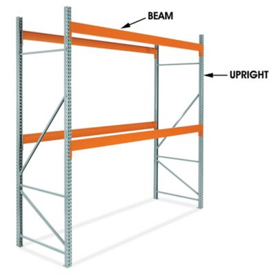 3 Level 144w x 48d x 144h Pallet Racking with Wire Decking Starter